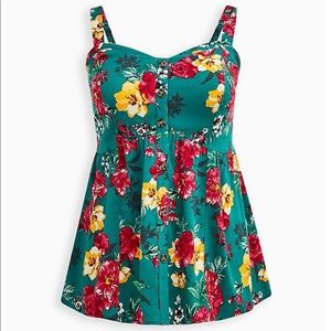 Torrid Floral Tank Top